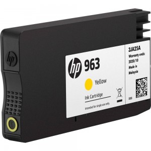 HP 963 жълта мастилена касета 3JA25AE